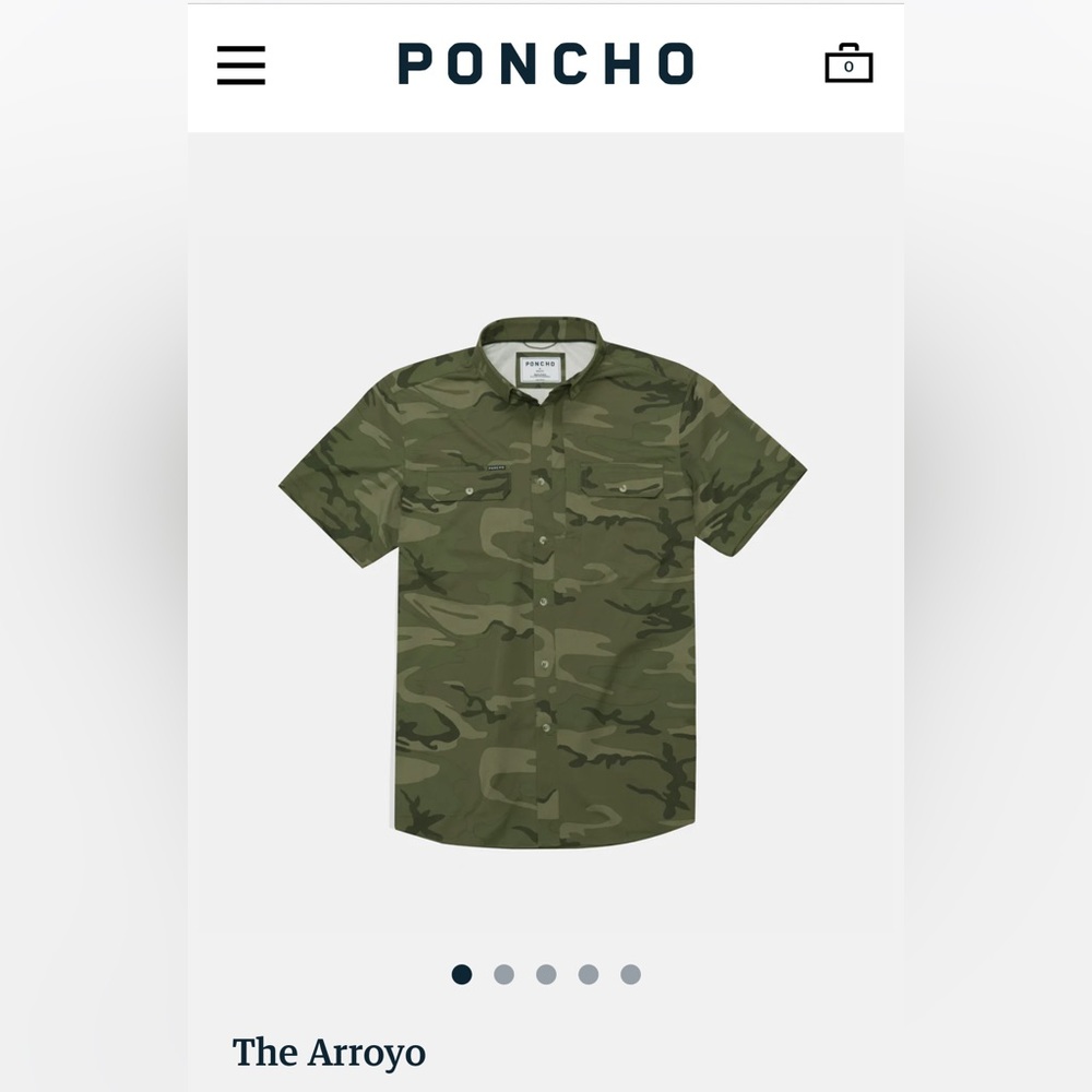 (Four) Poncho Outdoors Fishing Shirts